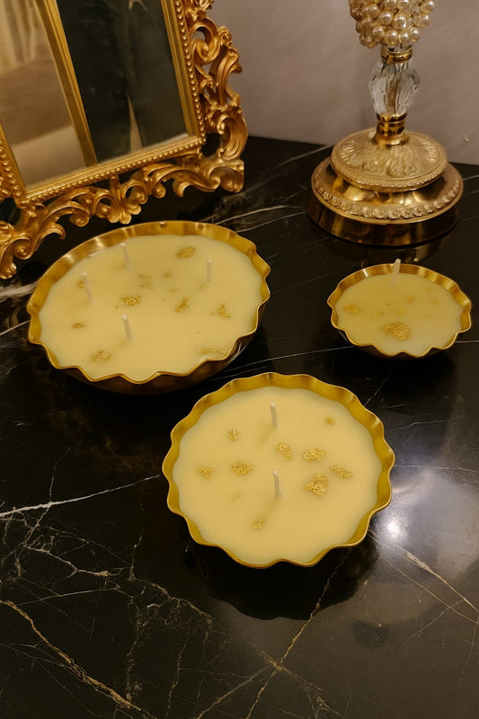 Golden Urli Candles β Luxe Festive Collection