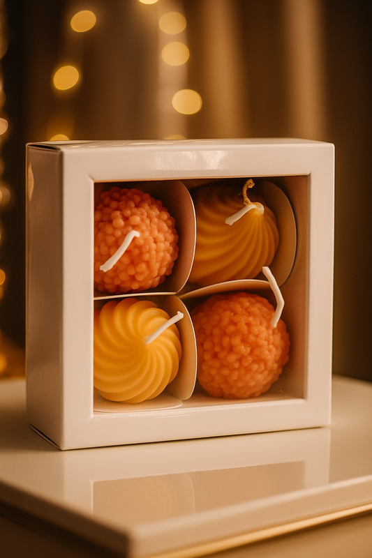 Laddu & Modak Candle Combo – Festive Glow Collection