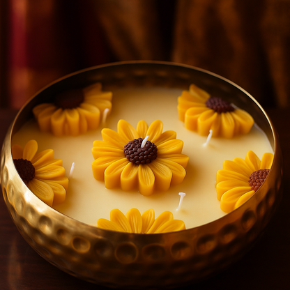 Luxury Flower Urli Candle