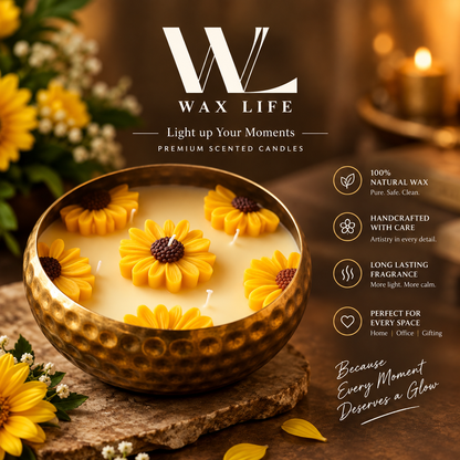 Luxury Flower Urli Candle