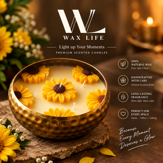 Luxury Flower Urli Candle