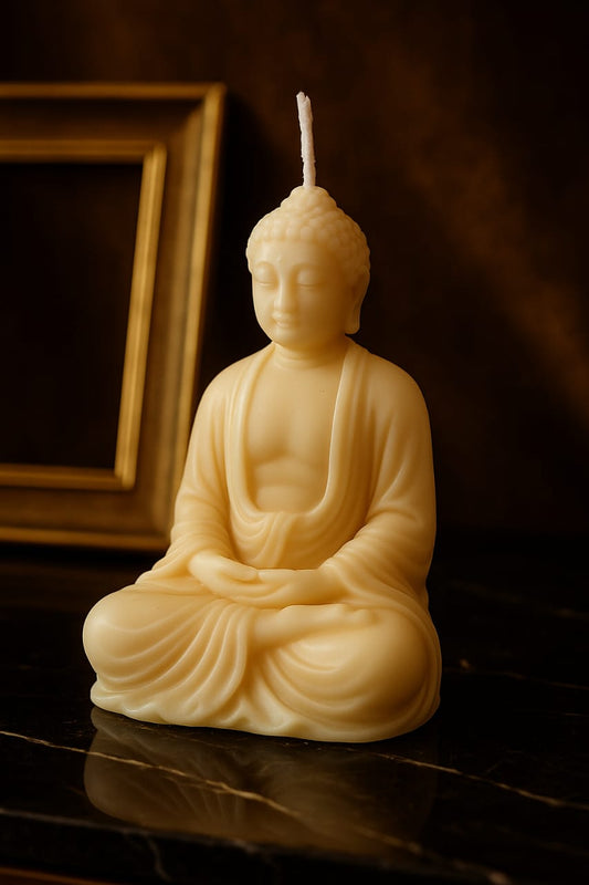 Buddha Sandlewood Candle – Handcrafted Symbol of Peace & Serenity