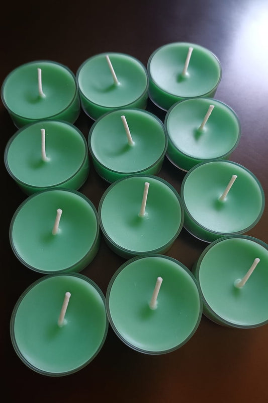 Round Acrylic Tea Light Candles - Set of 10