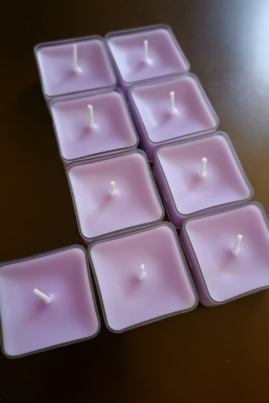 Square Acrylic Tea LIght Candles- Set of 10