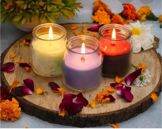 Set of 3 Aura Candle Jars