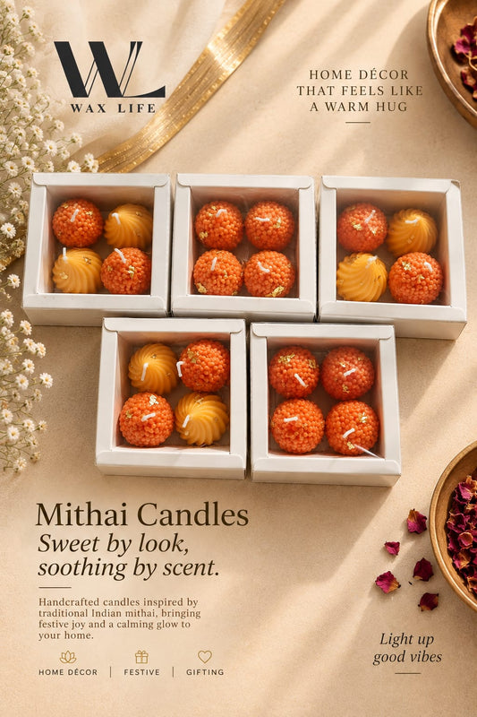 Laddu & Modak Candle Combo – Festive Glow Collection